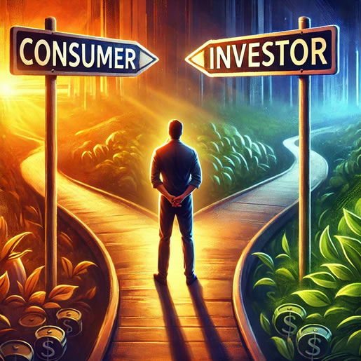 Visual Concept: An individual standing at a crossroads, one path labeled “Consumer,” the other “Investor,” symbolizing the transition toward personal finance education and self mastery books, Description: Transform from a consumer mindset to an investor mentality. I Am Hub’s mission is to equip you with the tools such as the self mastery pyramid for what is personal finance, and true empowerment. #OurmissionatIAmHub #howtobecomeselfaware #Whatisthemasteryofself #Whatistheknowledgeofself #4typesofselfawareness #befinanciallyliterate #Howtolearnaboutfinance #financialliteracyterms #whatdoeshealtlooklike #physicalmentalandemotionalhealth #differenttypesoflearningstyles #WhatlearningtypeamI #iamhub #whoistheiam, #amitheonlyone #MrPeace, #MrHub, #PeaceElluvasunAllahCushEl #knowledgeofself