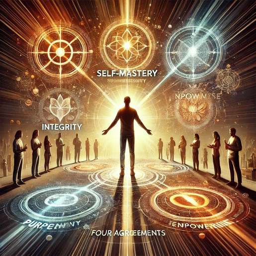 Visual Concept: An individual stands at the center of a radiant community, arms outstretched toward the sky, symbolizing self-empowerment and unity. Around them, glowing words like Mastery of Self, Knowledge of Self, Life Purpose, and What is Women Empowerment float, representing the Four Agreements. The scene depicts a thriving community where people support one another in personal and financial growth. The background gradually transitions from shadow to light, symbolizing the journey from self-doubt to self-awareness, while connecting the individual to a greater, supportive collective, #iamthatiam #iamhub #thefouragreements #beimpeccablewithyourwords #Donttakeanythingpersonally #assumenothing #alwaysdoyourbest #whatstateamiin #iamhubadiligentattitudeischampioned #personalfinanceeducation #basicfinancialeducation #howtolearnhowto #differentlearningstyles #whatispersonalempowerment #iamnotyournegro #iamhubtoilluminatethepath #physicalmentalemotionalhealth #self awarenessvsselfconsciousness #learninghowtogeneratecontent