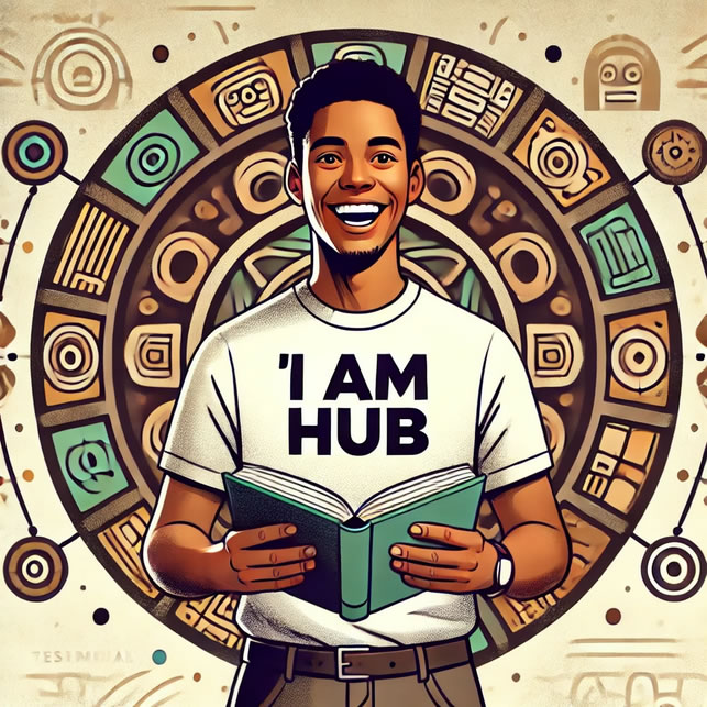 I Am Hub Reader Testimonial, Visual: Happy reader holding the book. #iamhub #thefouragreements #iamhubtestimonial