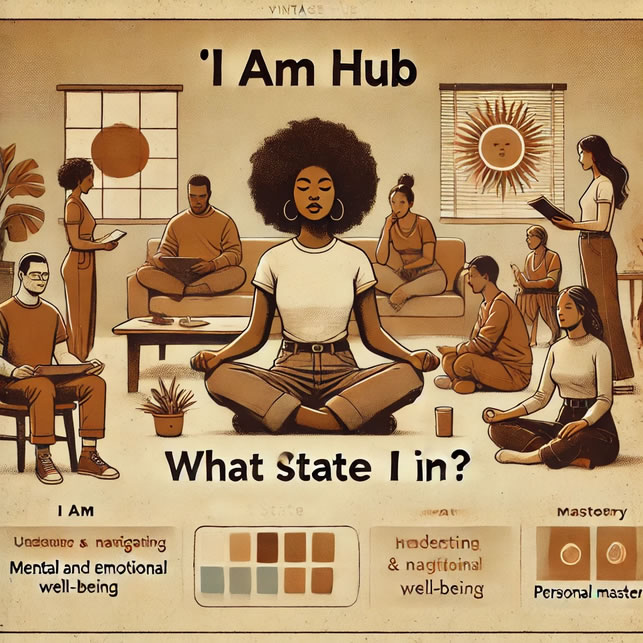 Understanding the state of your mind and being is essential to mastering life’s complexities. At I Am Hub, we help you explore the importance of self-awareness and knowledge, guiding you to navigate life with clarity and purpose. Discover how aligning with your authentic self can lead to personal growth and emotional well-being, #iamhub #whatstateamiIn #whoistheiam #positivestateofmind #iamhappy #whyaminothappy #mindfulness #themasteryofself #theknowledgeofself #fouragreements #holistichealth #iamhubcommunity #selfawareness #emotionalwellbeing #mentalclarity #peaceelluvasunallahcushel